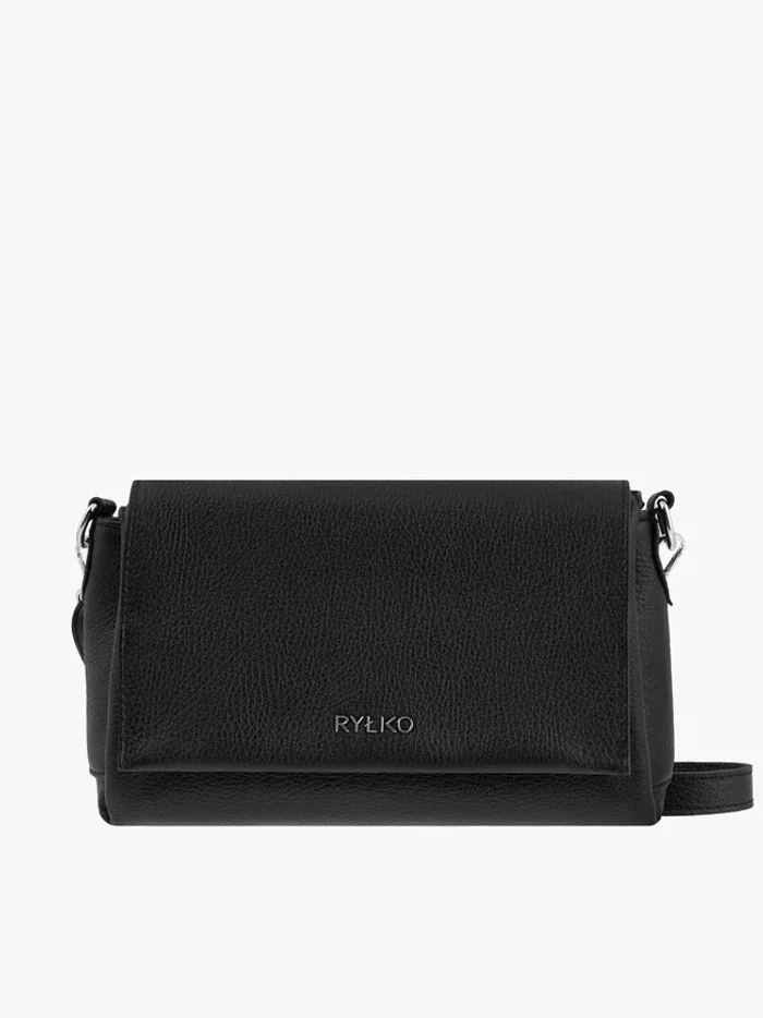 Black Handbag with a Magnet Closure