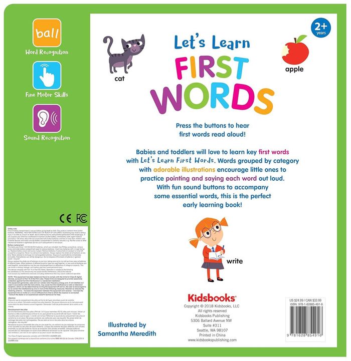 Let's Learn First Words-With 27 Fun Sound Buttons