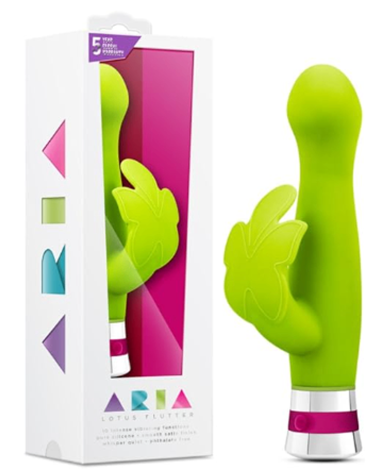 Blush Lime Aria Ecstasy Lotus Flutter Vibrator