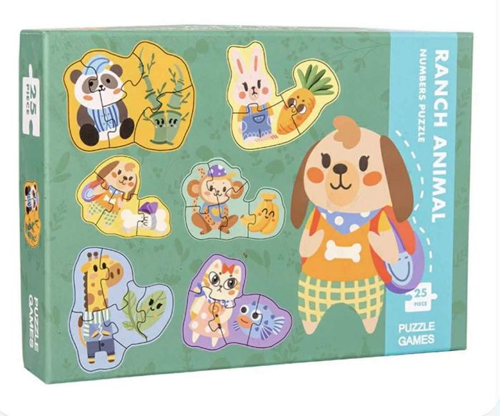 Numbers puzzle- ranch animal
