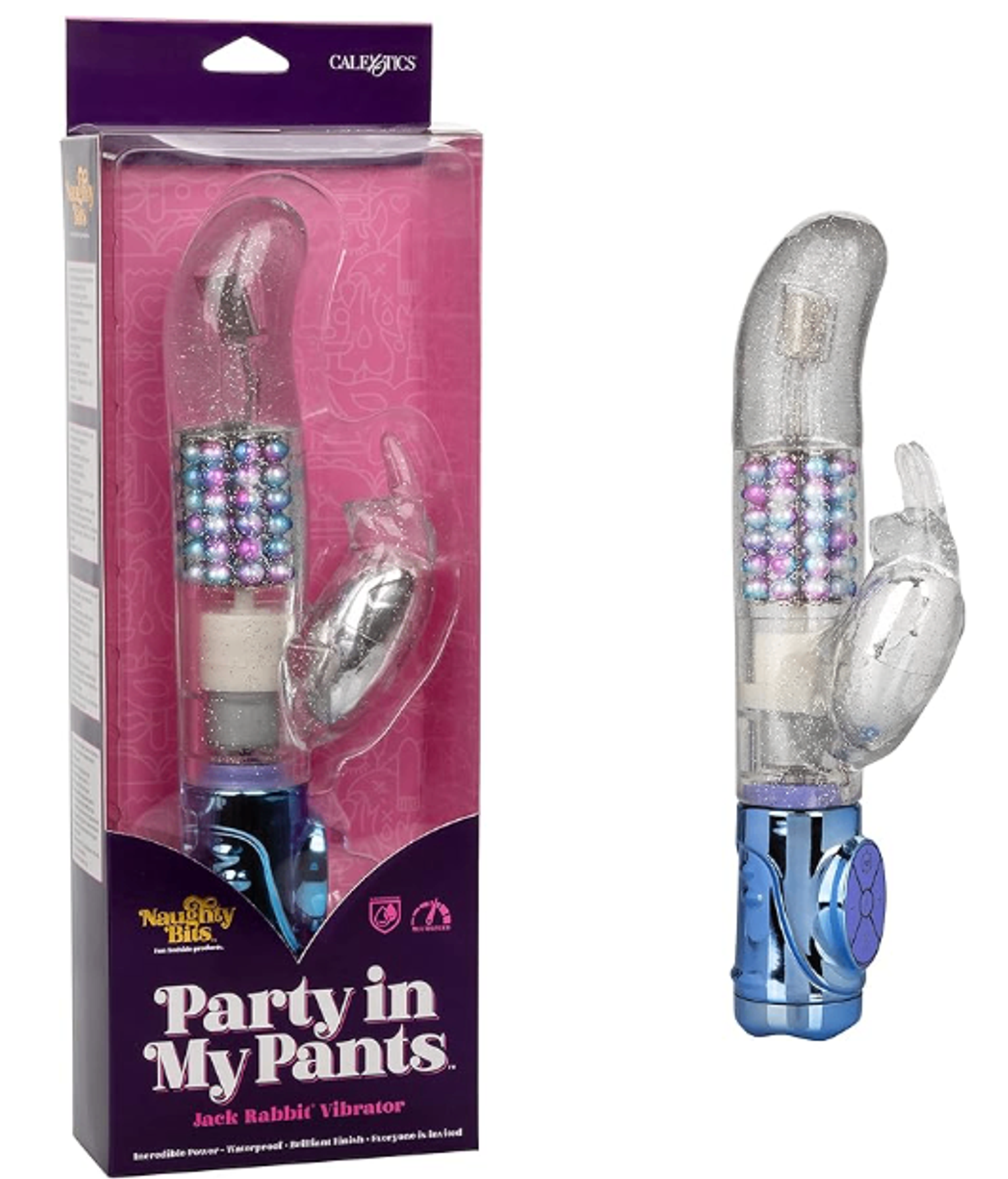 CalExotics Naughty Bits Party in My Pants Jack Rabbit Vibrator