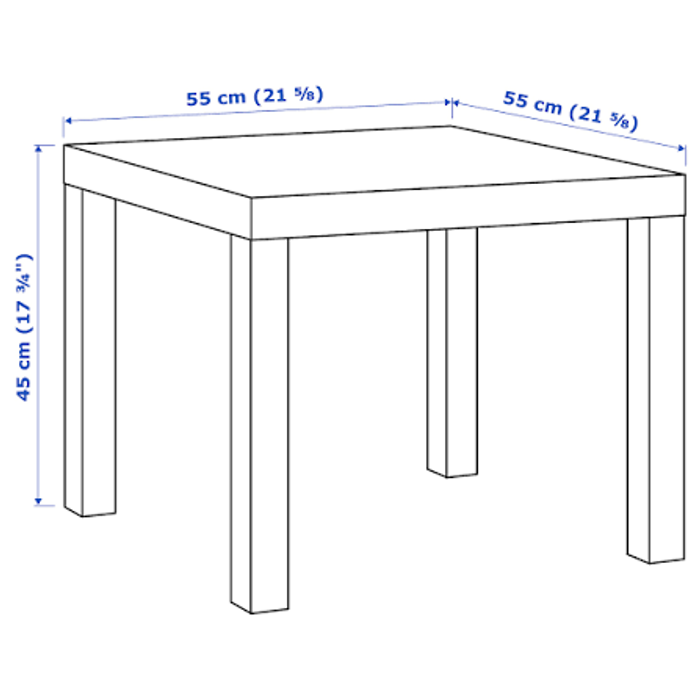 LACK NN Туслах ширээ 55x55 цагаан
