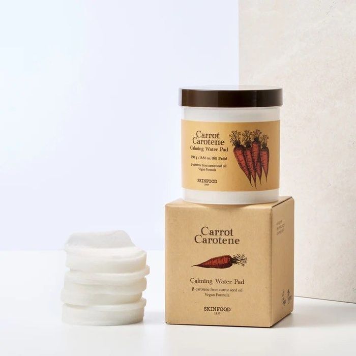 SKINFOOD carrot carutene calming water pads 60pcs