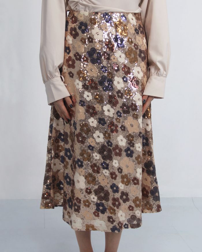 Fleur Sequin skirt