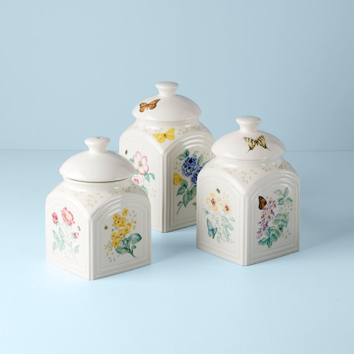 BUTTERFLY MDW DW SQ CANISTERS S/3