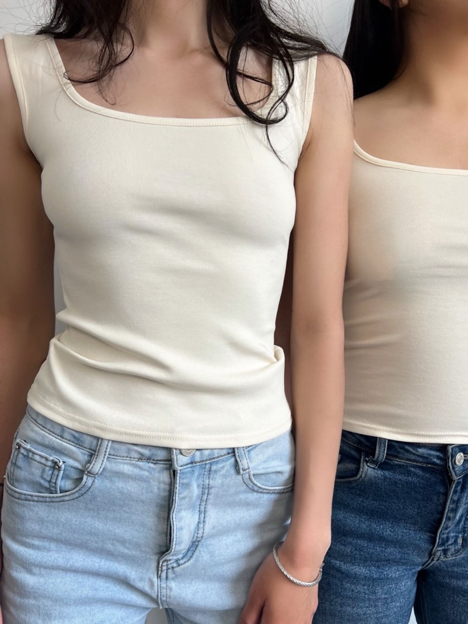 Oeatmeal beige tank top #1