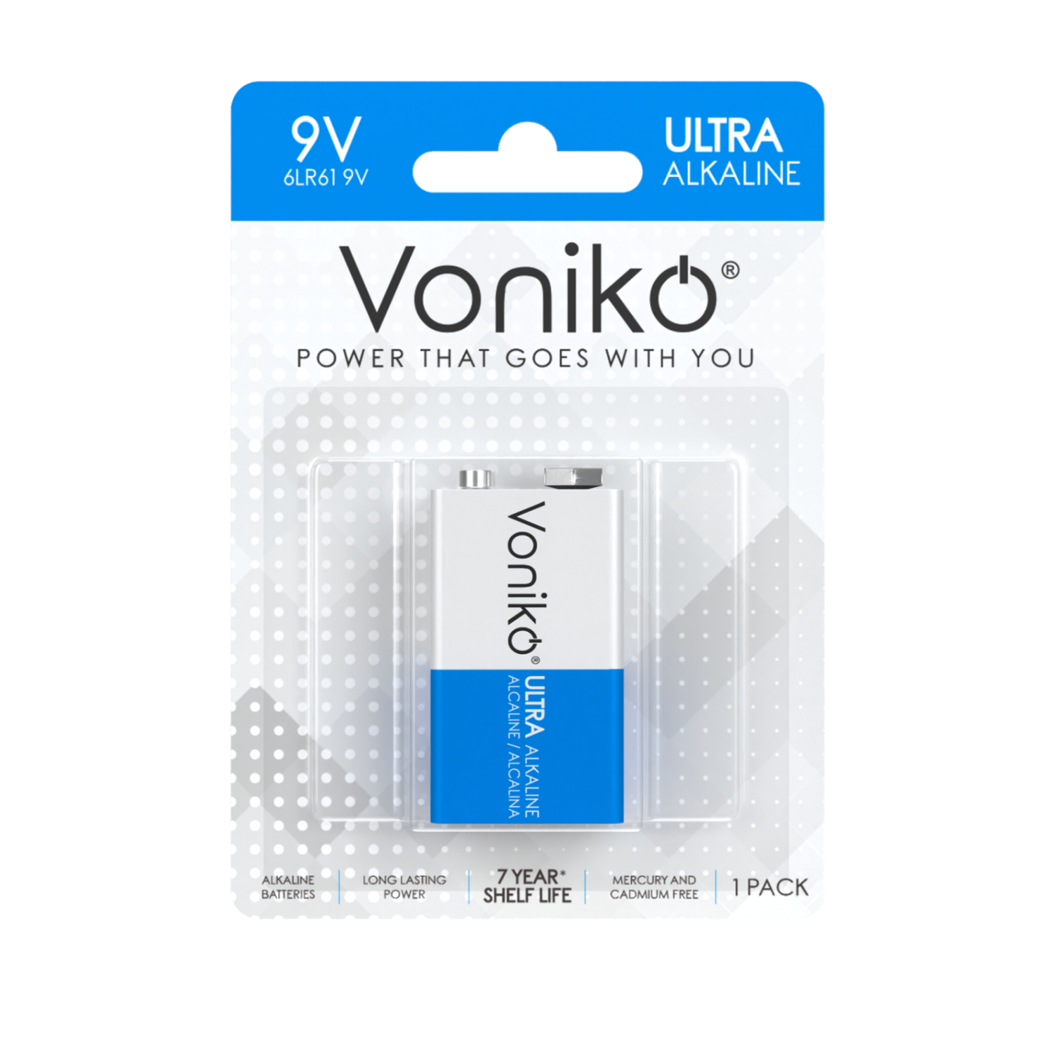 9V Ultra Alkaline баттерэй 1ш