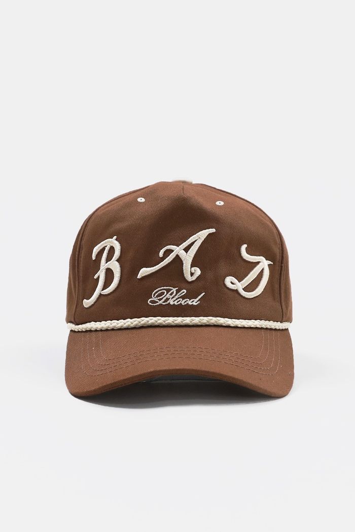 Bad Logo Rope Ball Cap - Brown