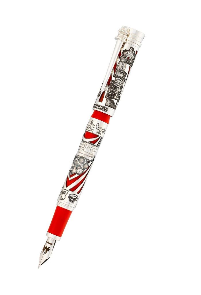 Montegrappa Monopoly L.E. 85th Anniversary, Fountain Pen, Silver, Medium