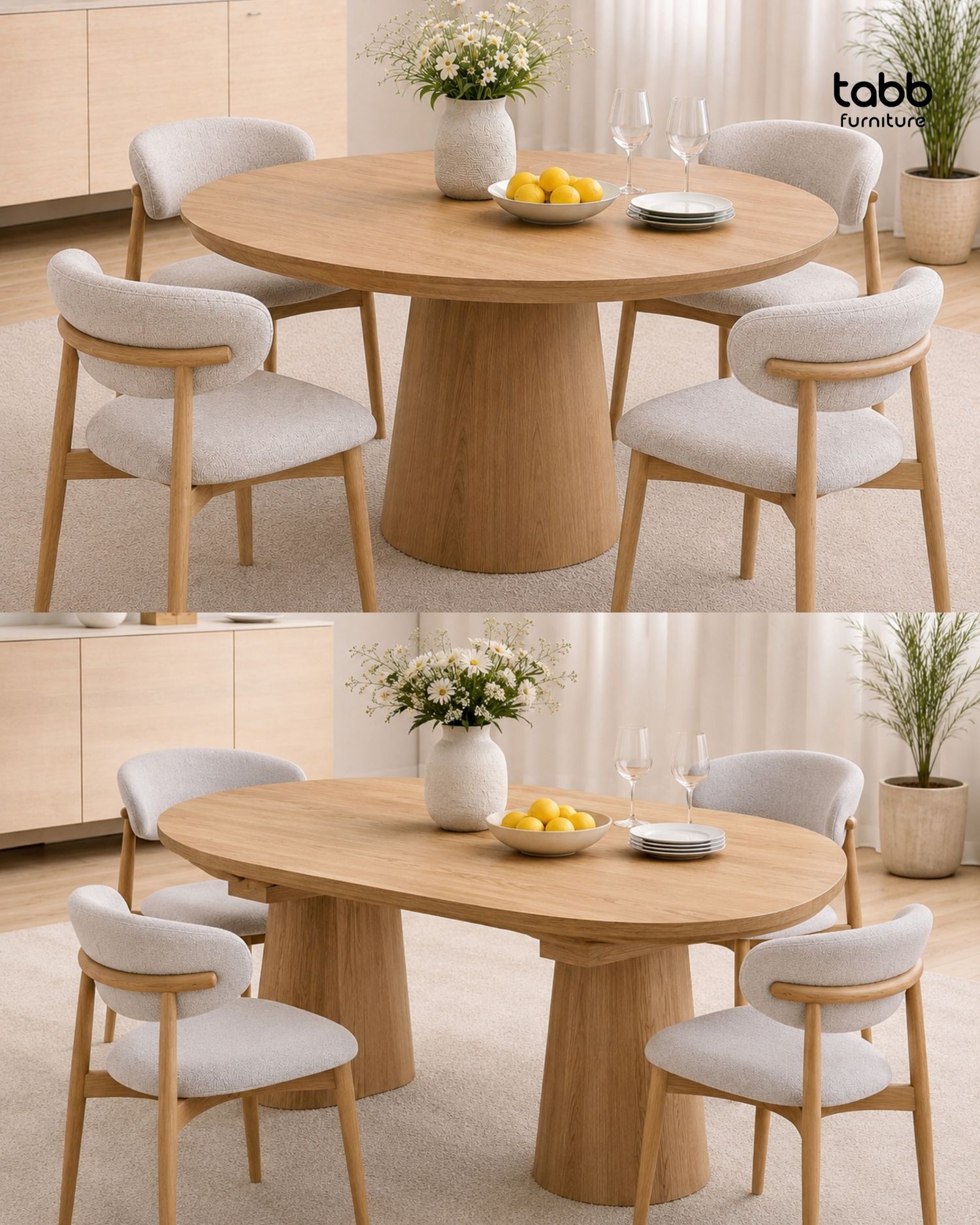ROUND EXTENDABLE TABLE