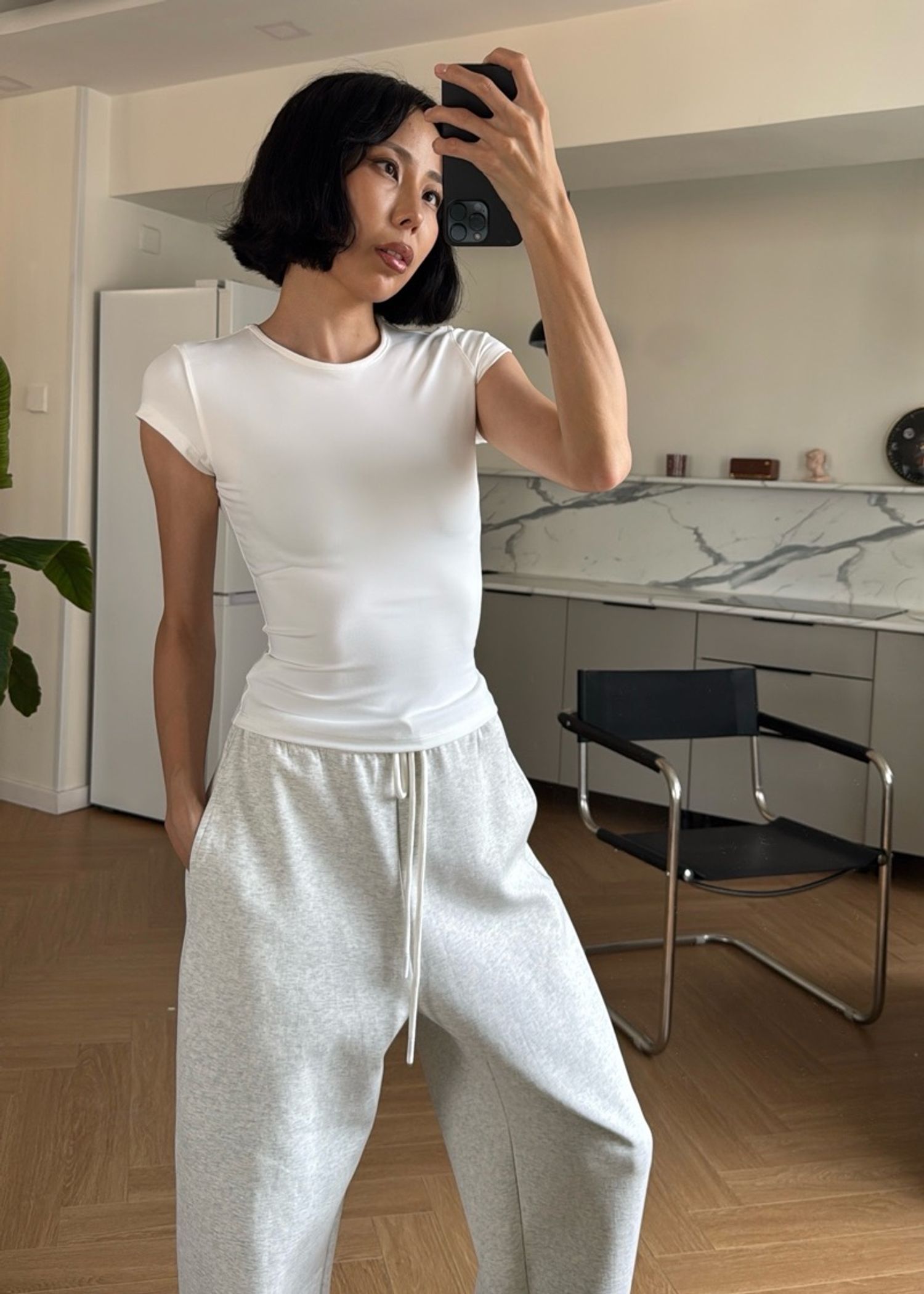 Slim Fit Top /White/