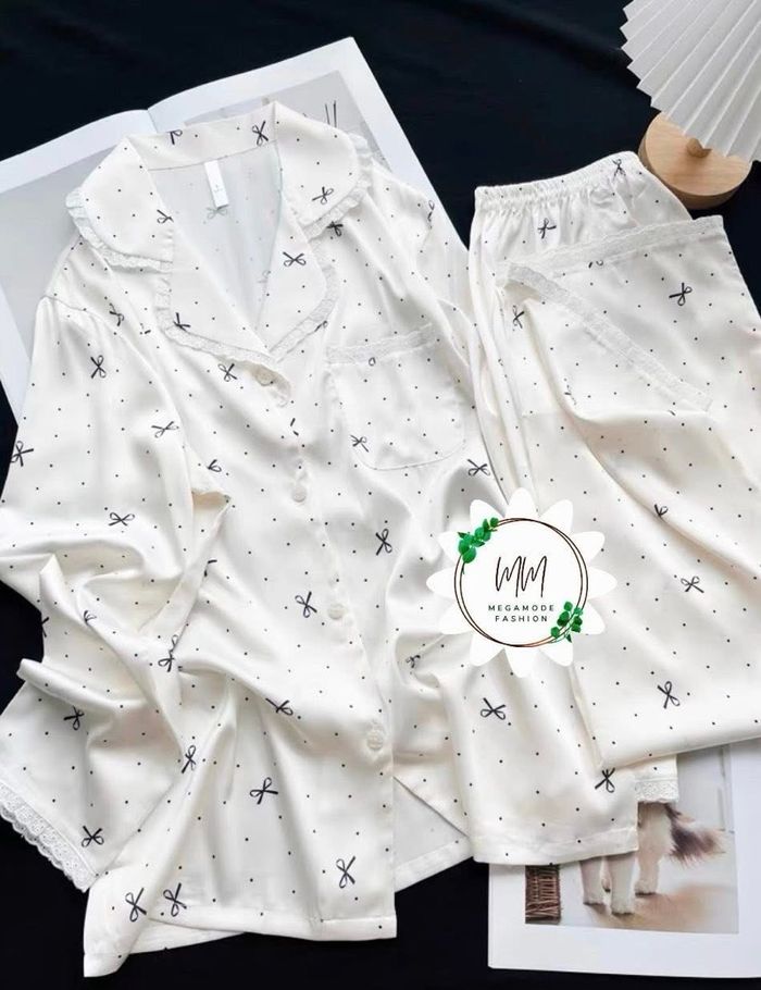 New white silk pajama