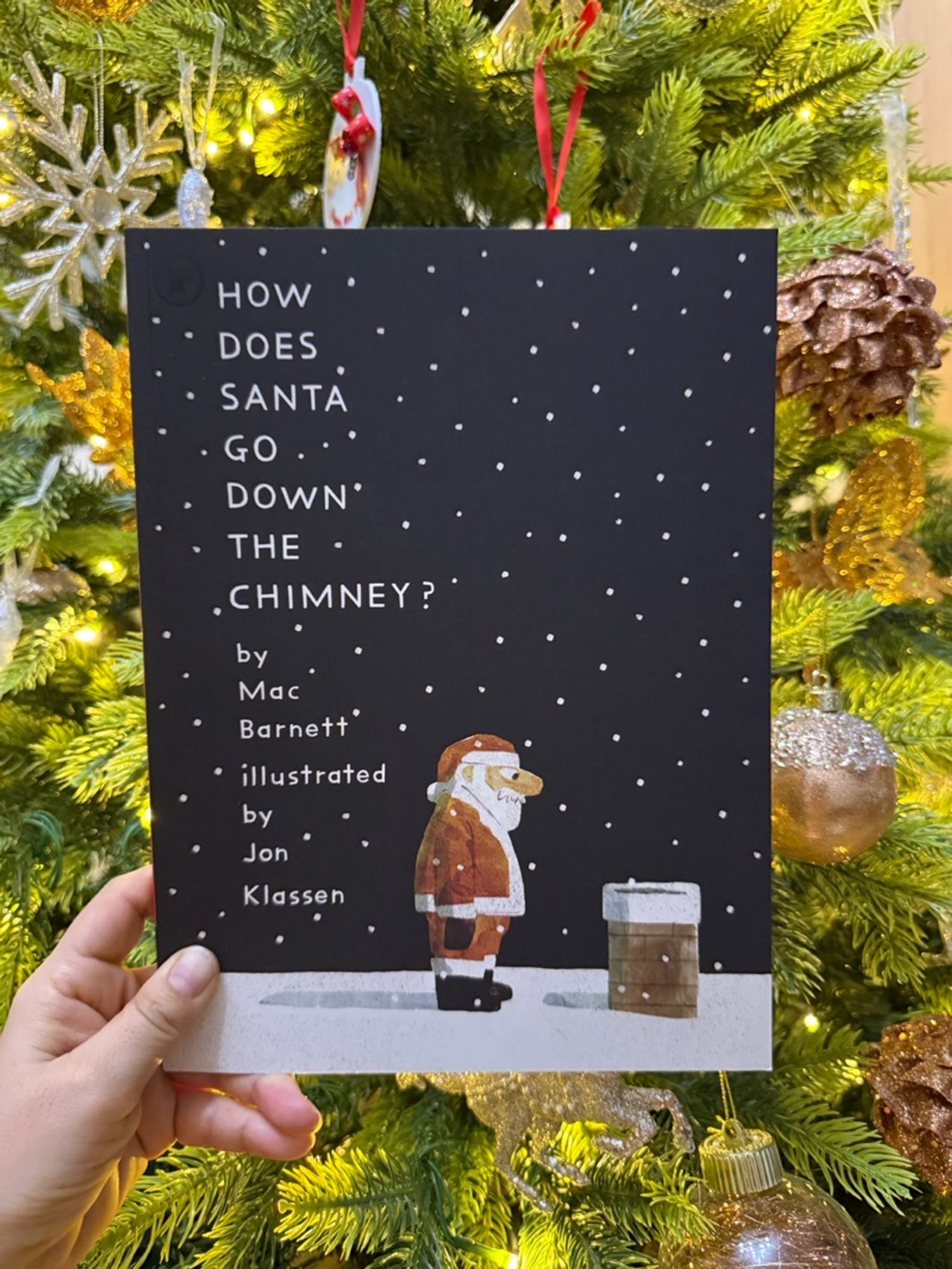 How’s Santa go down the chimney?