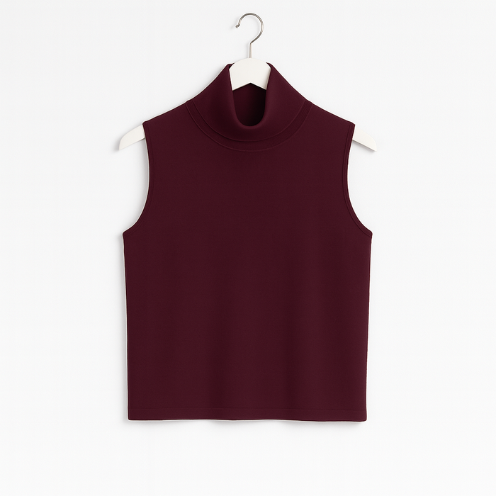 Ханцуйгүй өндөр захтай топ