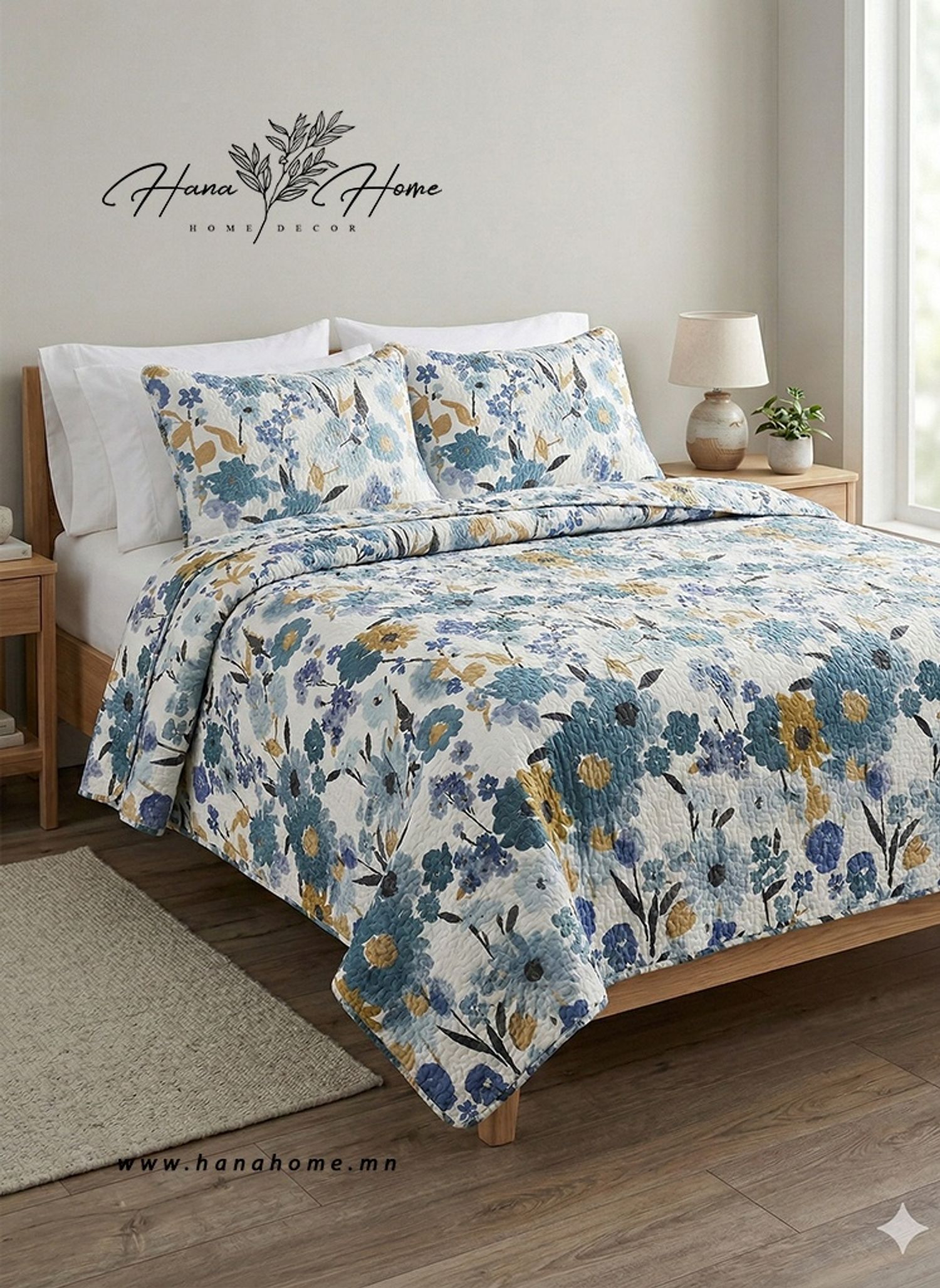 Цэвэр даавуун ширмэл өргөн орны бүтээлэг