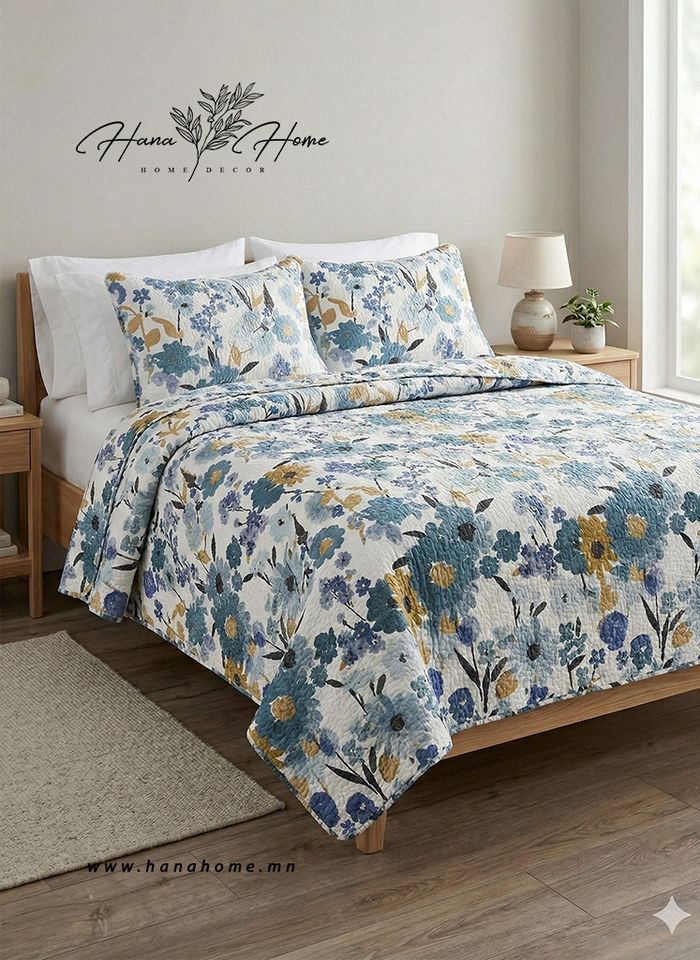 Цэвэр даавуун ширмэл өргөн орны бүтээлэг