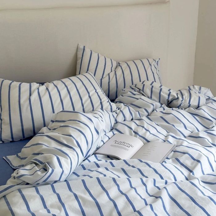Washed cotton - Blue Single 