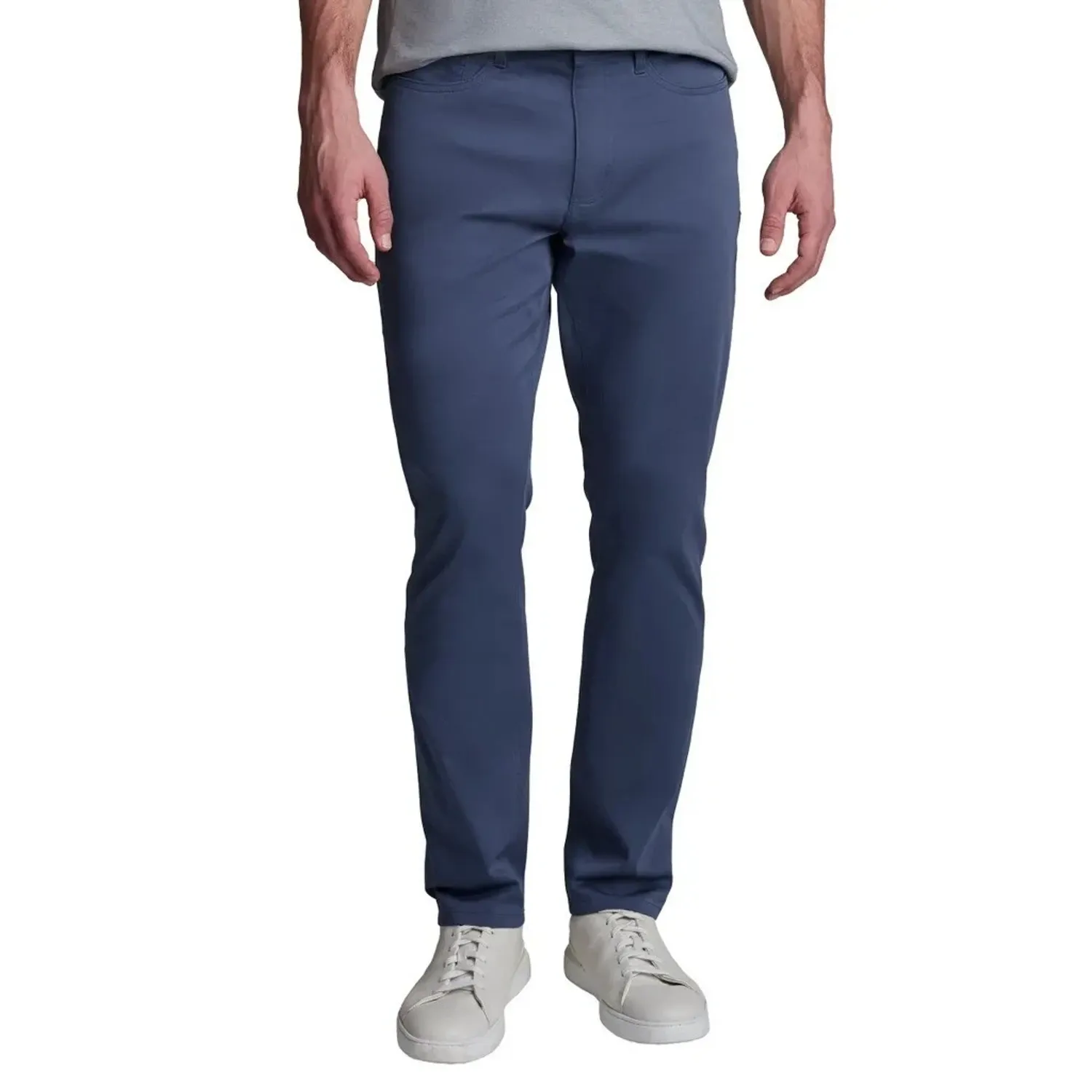 English Laundry Men's Straight Fit Stretch Lightweight 5-Pocket Pant, Blue, Size 30x32