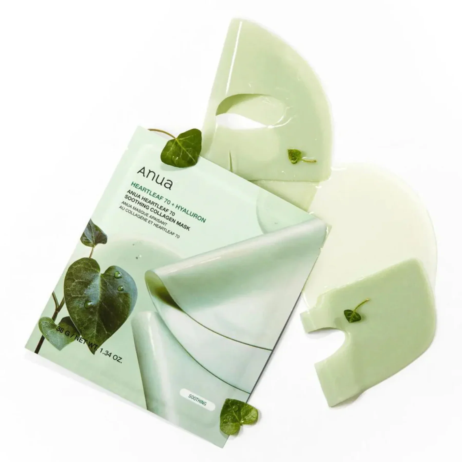 ANUA Heartleaf 70+Hyaluron Soothing Collagen Mask 38g