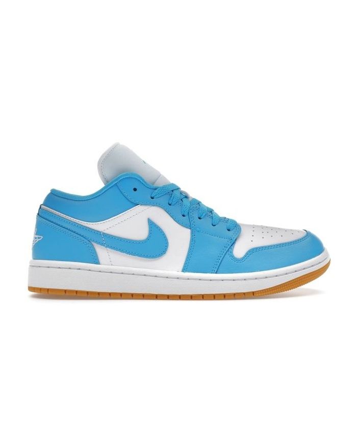 Jordan 1 Low White Gum Light Brown Dark Powder Blue (Women's)