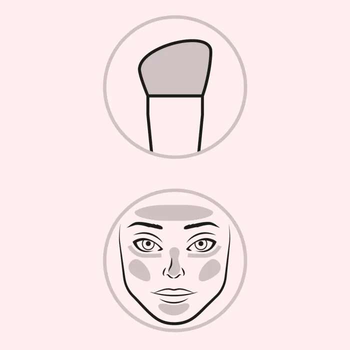 BRUSH F104 FOUNDATION FLAT