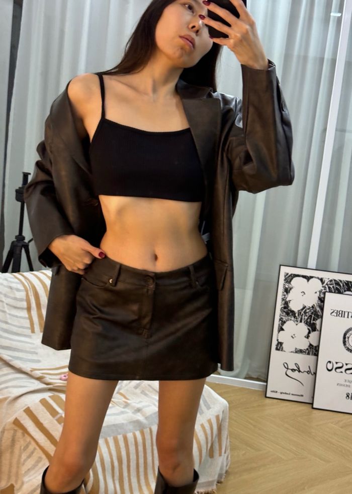 Leather Skirt 