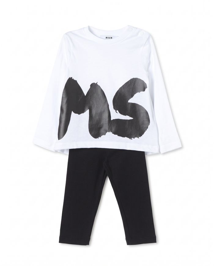 SET JERSEY T-SHIRT, STRETCH JERSEY LEGGIN