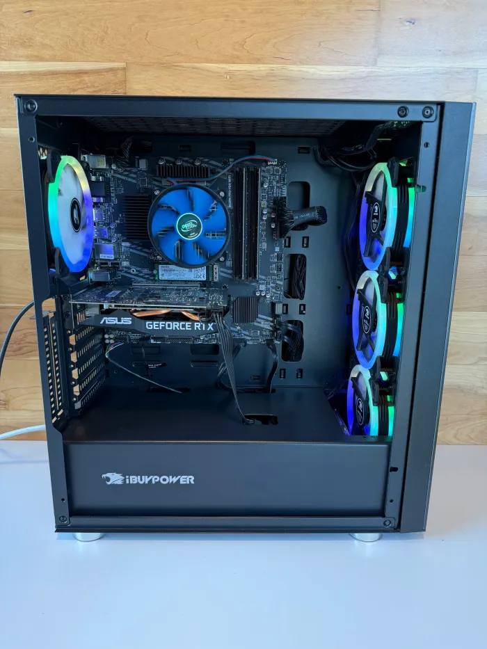  iBUYPOWER TraceMesh i5-14400F, NVIDIA GeForce RTX 5060 GPU, 16GB RAM 1TB SSD Win 11 Home Black - [ ]  НѲАТ-тай ҮНЭ