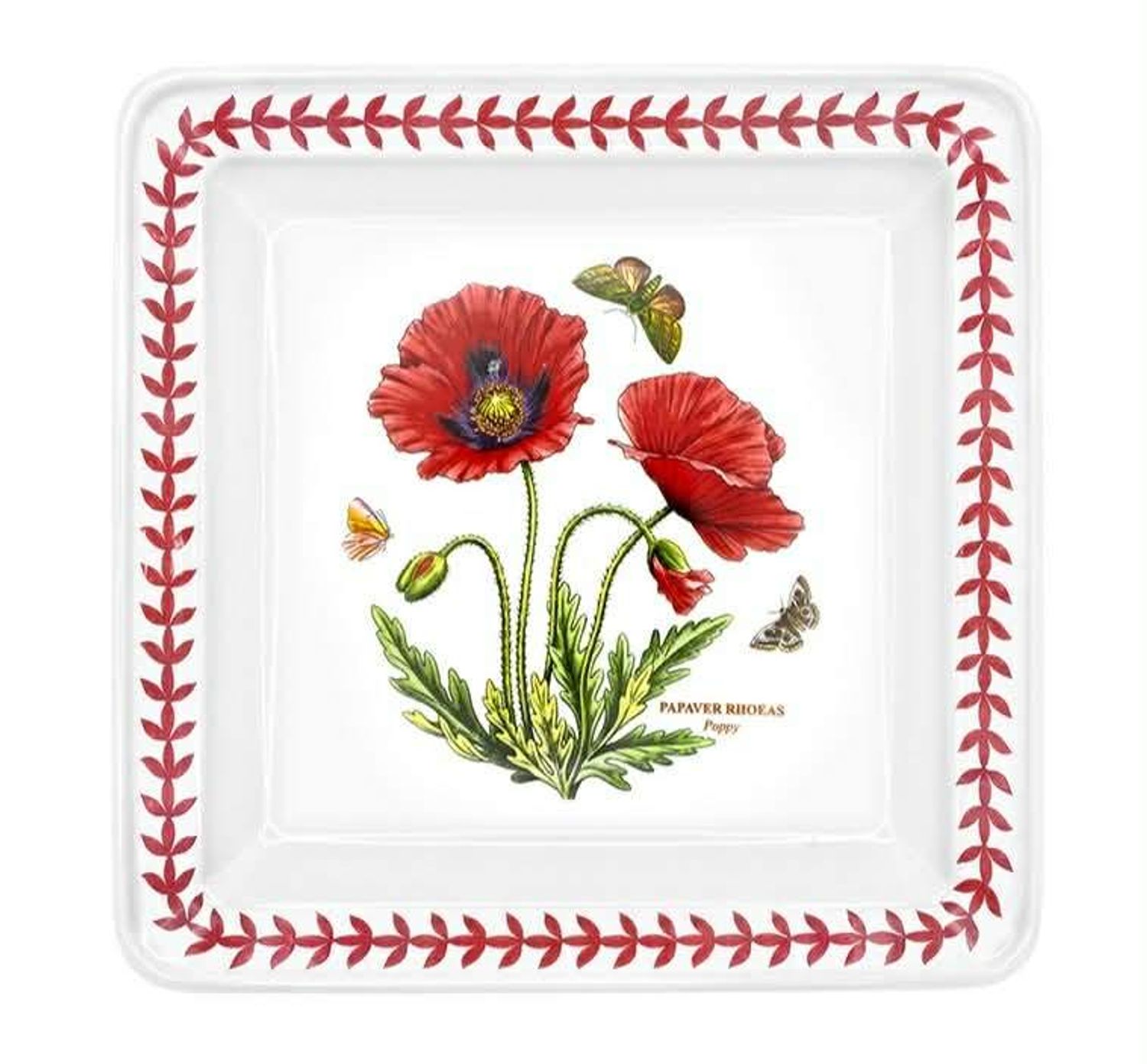 Square Plate 18cm/7'  BG Meadow New