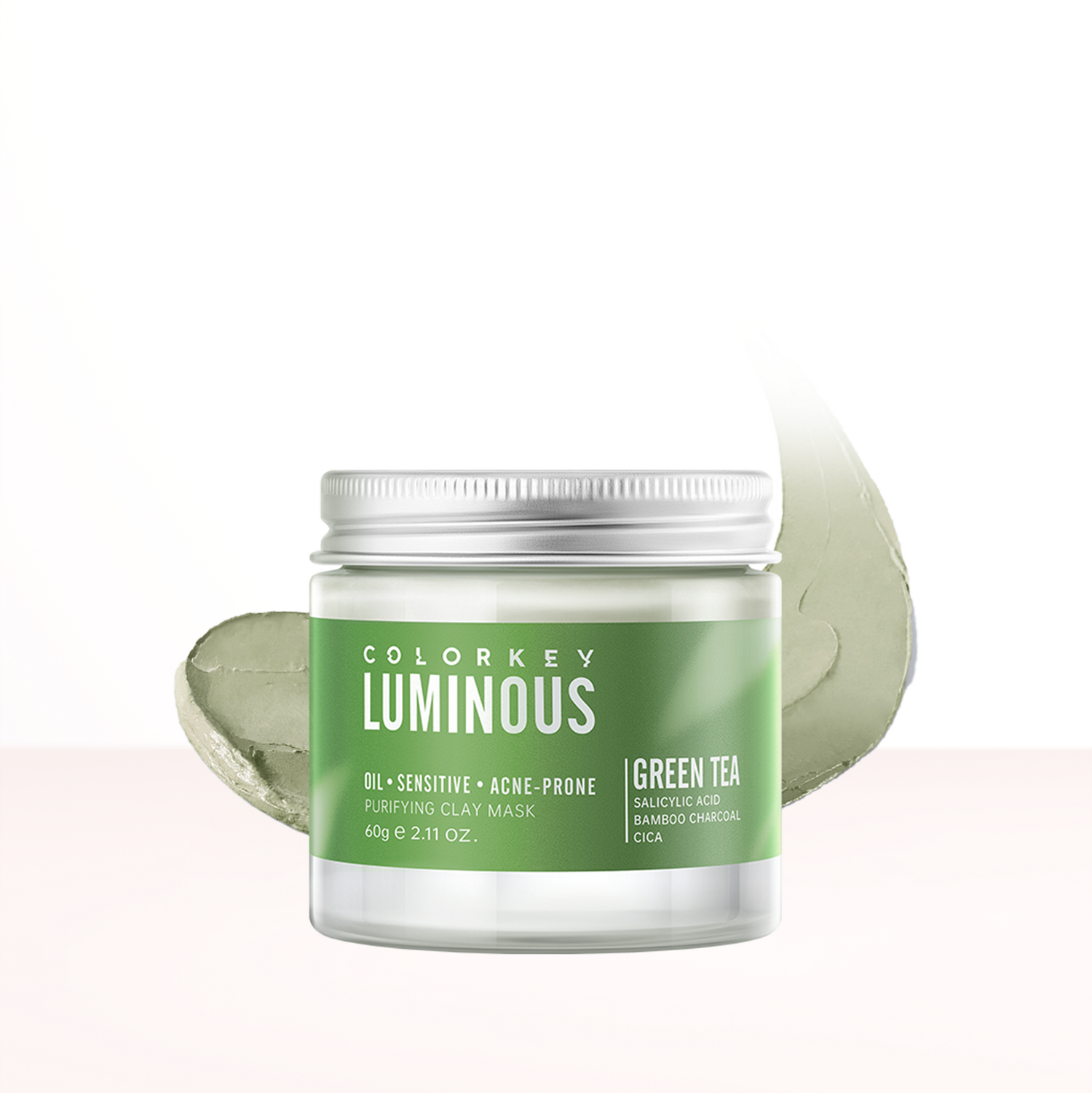 COLORKEY LUMINOUS Green Tea Purifying Clay Mask 60g