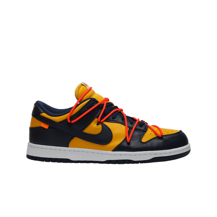 Nike x Off-White Dunk Low University Gold Midnight Navy