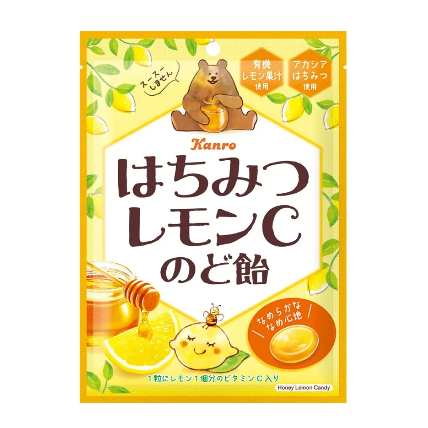 Хоолой хамгаалах хүлхмэл чихэр (Лемон, Ц вит агуулсан) 75гр - HONEY LEMON C CANDY