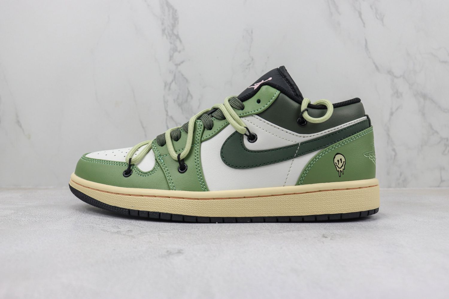 Custom Air Jordan 1 Low  FZBB  Green