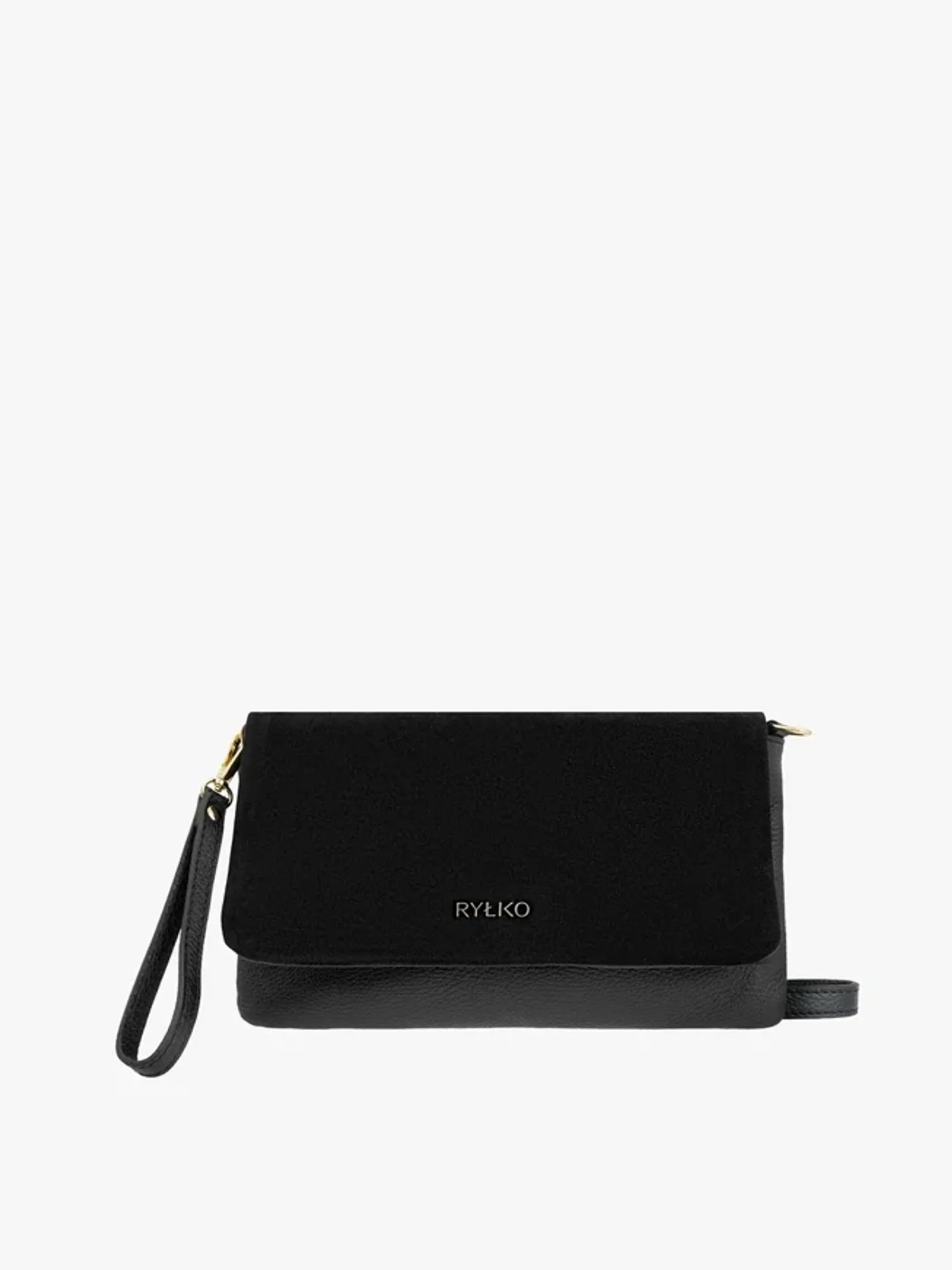 A small black handbag