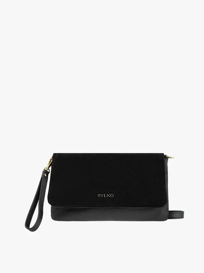 A small black handbag