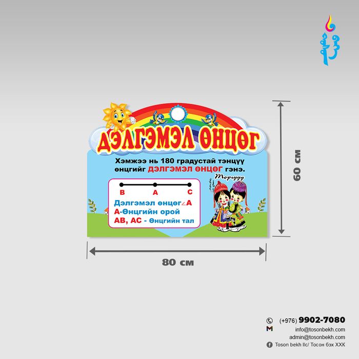 Дэлгэмэл өнцөг самбар