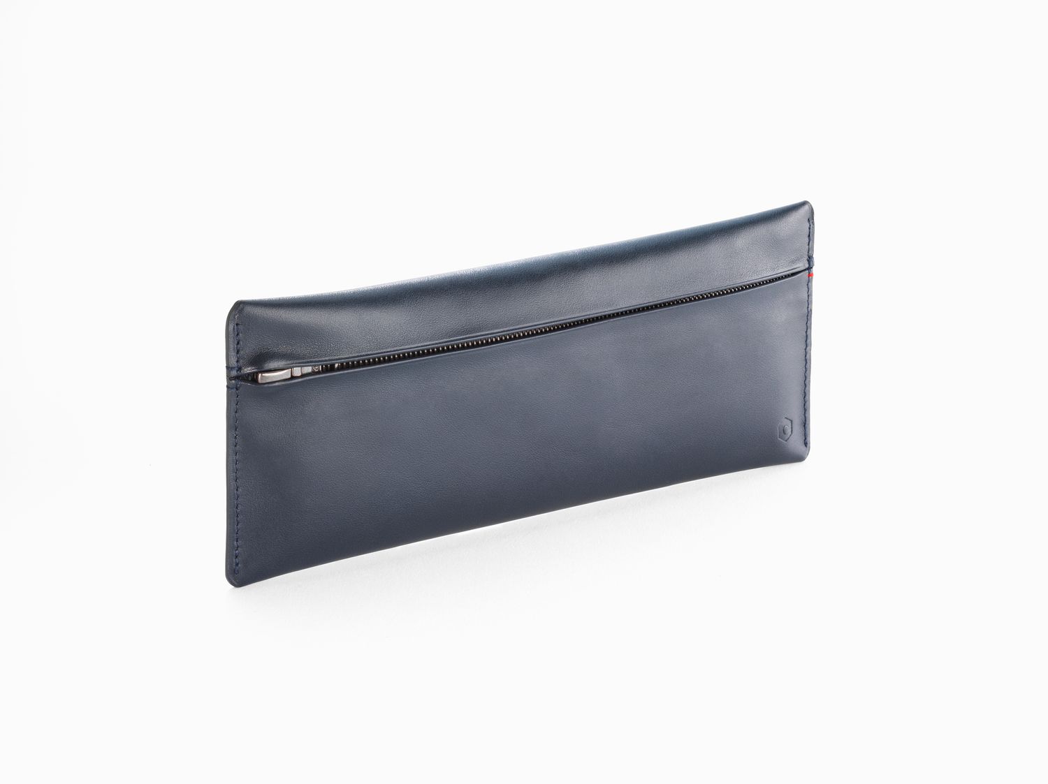 Caran d'Ache Leather Zipper Night Blue  Pen Case   