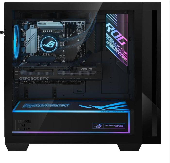 ASUS ROG G700 Gaming Desktop PC, Intel Core Ultra 7 265F, NVIDIA GeForce RTX 5060 GPU, 16GB DDR5 RAM, 1TB SSD W11H НѲАТ-тай ҮНЭ