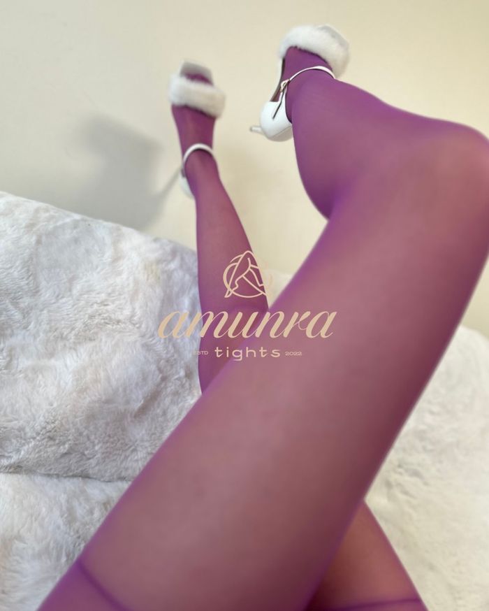 Purple tights 10 den