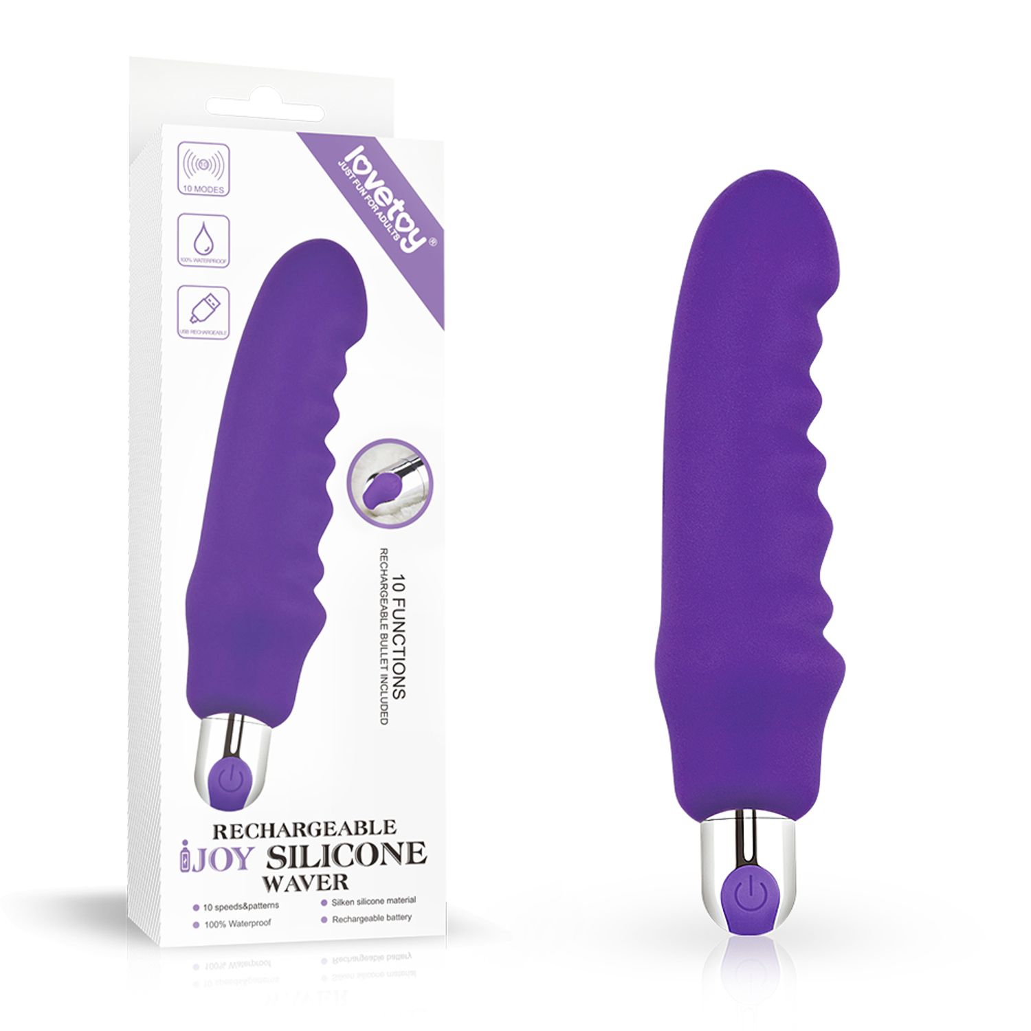 Rechargeable joy silicone waver 