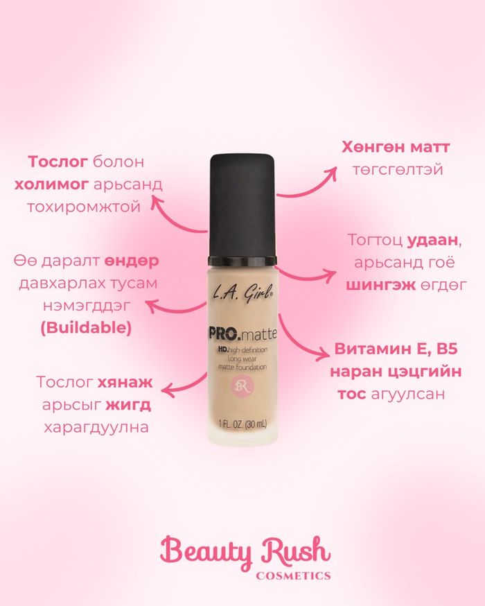 La girl PRO MATTE FOUNDATION