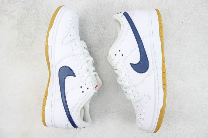 Nike SB Dunk Low Orange Label White Navy