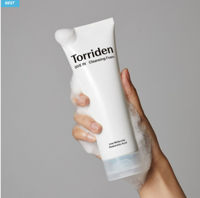 Torriden DIVE IN Cleansing Foam (Low molecular hyaluronic acid)