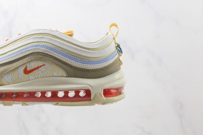 Nike Air Max 97 Alabaster Safety Orange Sail 