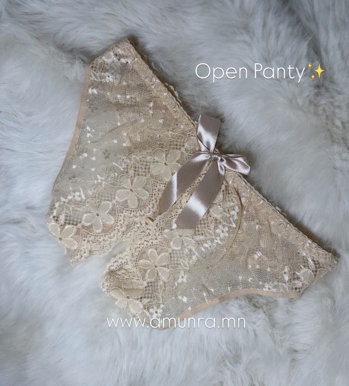 Open panty beige