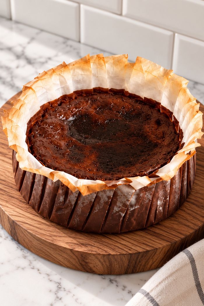 Chocolate Basque Cheesecake