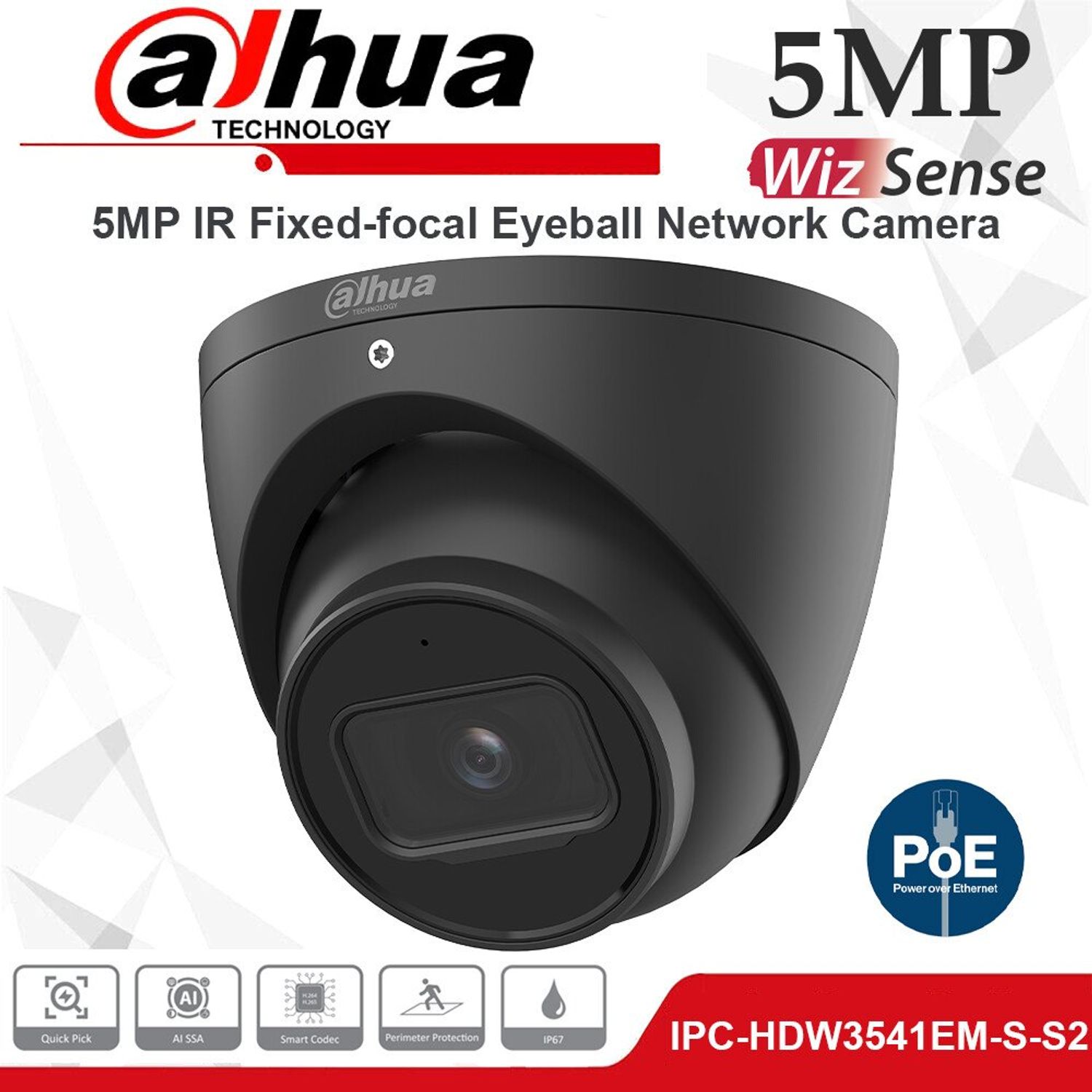 5MP WizSense 3 Series Night vision IR 50m
