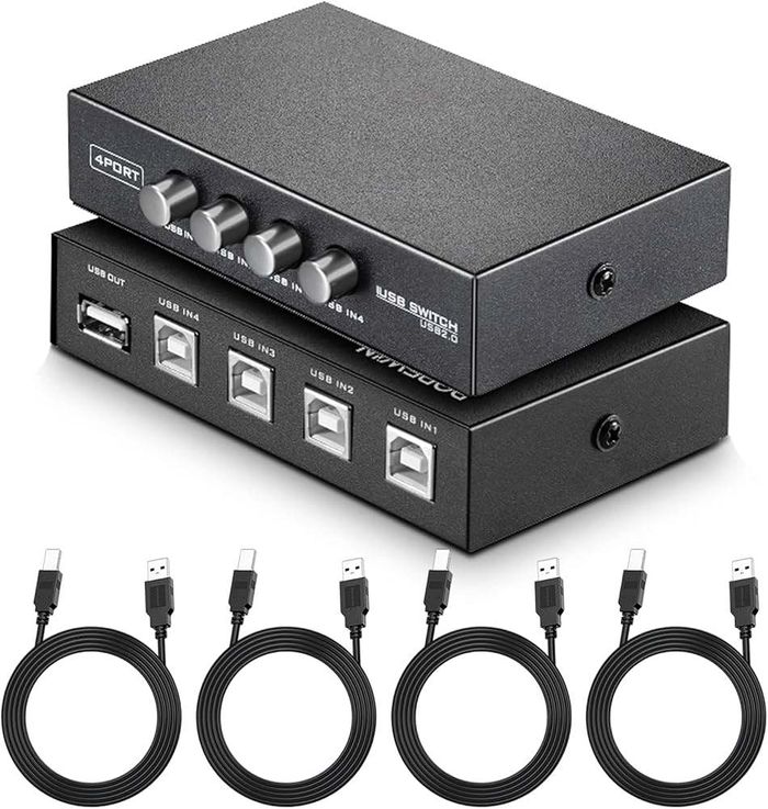 printer usb 2.0 sharing switch 4 to 1 