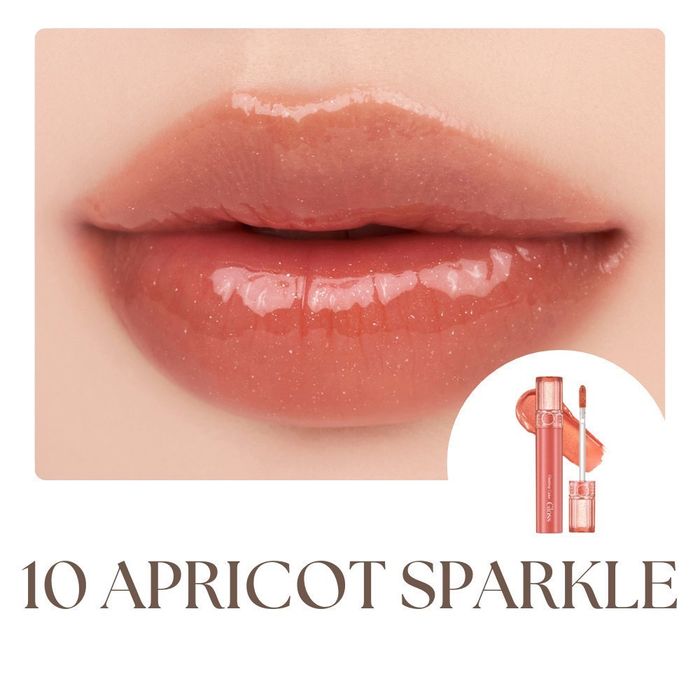 rom&nd Glasting Color Gloss 10 Apricot Sparkle