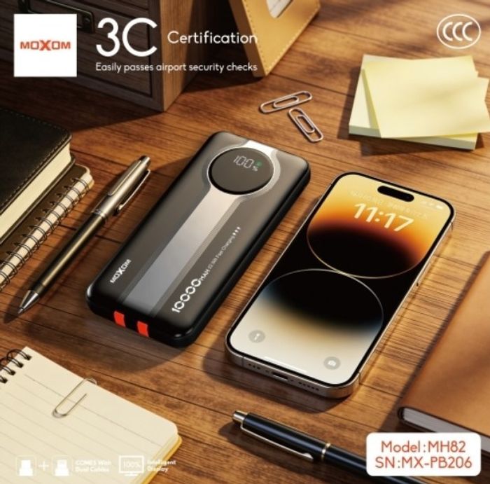 Moxom PB206 LED Дэлгэцтэй Зөөврийн Цэнэглэгч (Power Bank)